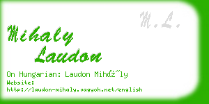 mihaly laudon business card